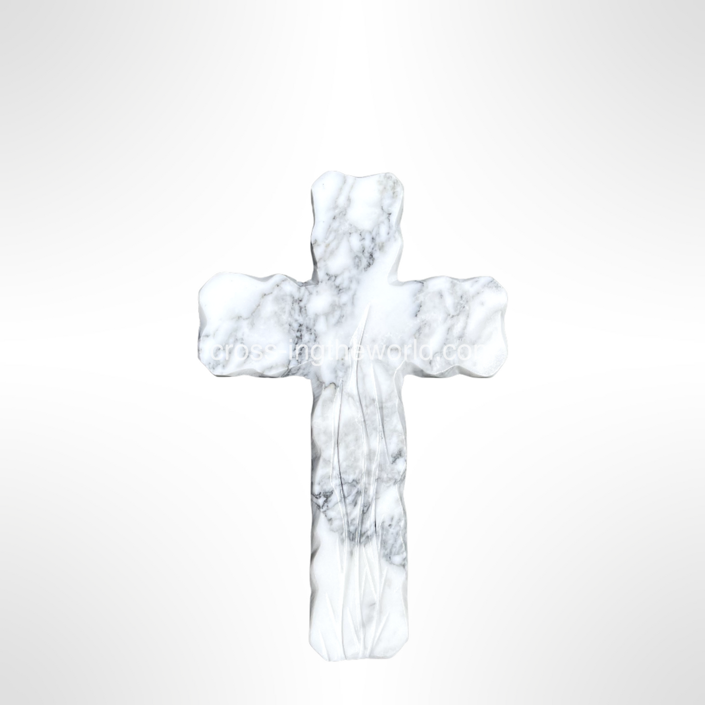 Carrara Marble Wall Cross (10 inch)